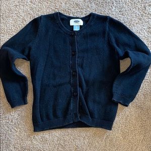 Black button sweater